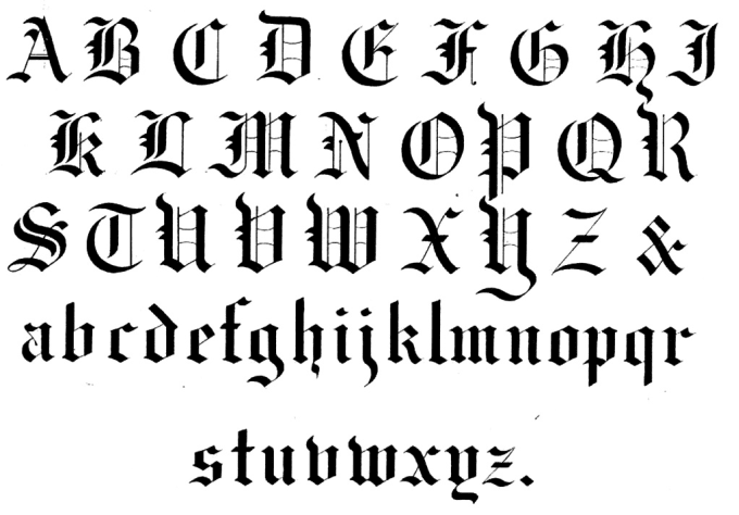 old english calligraphy font